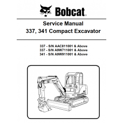 Bobcat 337 - Bobcat 341 - instrukcje napraw - schematy - DTR - service manuals - Bobcat 337 + 341